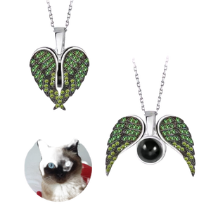 Collana di proiezione fotografica con ali d'angelo un regalo di festa per i propri cari, la famiglia e gli amici questo autunno e inverno - Product Image 4