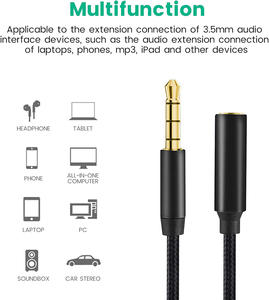 <span class=keywords><strong>สาย</strong></span>สัญญาณเสียงสเตอริโอขนาด3.5มม. ตัวผู้เป็นตัวเมียสายอะแดปเตอร์<span class=keywords><strong>สาย</strong></span> <span class=keywords><strong>AUX</strong></span> <span class=keywords><strong>สาย</strong></span><span class=keywords><strong>ต่อ</strong></span>สำหรับหูฟังโทรศัพท์มือ<span class=keywords><strong>ถือ</strong></span> - Product Image 4