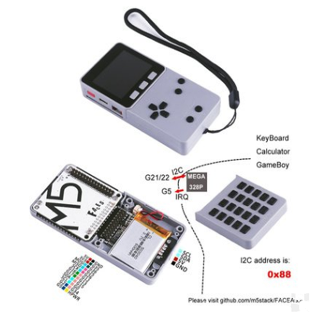 NEW ORIGINAL Official M5Stack FACES Series Set Keyboard Gameboy ESP32 IoT with Digital Infrared Sensor and -70C~380C Range