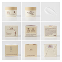 Vente en gros de crème pour le visage au riz LAIKOU pour les soins de la peau hydratante blanchissante et réparatrice niacinamide et beurre de karité