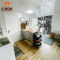 Casa Modular Expandible Cbox de 2 Recámaras, 1 Sala de Estar, 1 Baño, Cocina, Casa Familiar de Tres Recámaras, Casa Contenedor Expandible Prefabricada