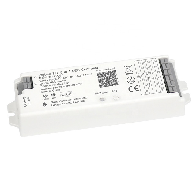 Smart Light Controller Zigbee 3.0 5-in-1 LED Strip Light Controller LED Light Dimmer