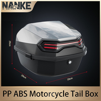 Produits phares Boîte à bagages arrière de moto en PP, étanche, grande capacité, coffre de moto, fabricant