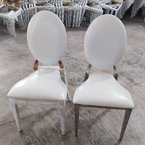 Sillas de banquetes de acero inoxidable de metal de alta calidad para hoteles, restaurantes, eventos, fiestas y villas, muebles de hotel al por mayor - Product Image 6