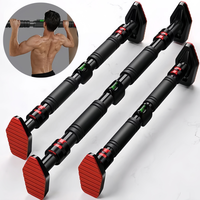 Barra Horizontal Deslizante de Acero para Gimnasio en Casa, Dispositivo de Dominadas, Sin Perforaciones en la Puerta, Palanca Única, Altura Ajustable