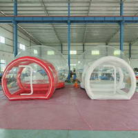 Dôme de tente à bulles unique en PVC transparent personnalisé, cadre en fibre de verre, quatre saisons, imperméable, protection UV automatique