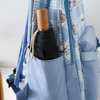 Mochila Escolar Unisex de Gran Capacidad Marksman Fashion, Bolsillo Lateral con Cremallera, Mochila de Viaje, Mochila para Estudiantes