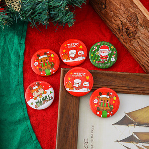 Lindo Broche de Acrílico con Diseño de Santa Claus de Dibujos Animados, 4.4 cm, Decoración Navideña, Accesorio de Regalo - Product Image 2