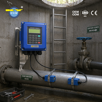 Speciale korting Geïntegreerde HART Ultrasone Flowmeter Hoge Precisie voor Olie Chemische Vloeistofmeting