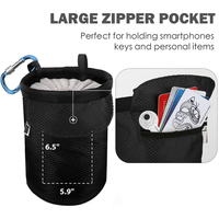 Sac à craie pour l'escalade avec logo personnalisé, mousqueton, poches zippées, cordon de serrage anti-fuite et ceinture réglable