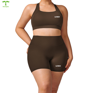 Abbigliamento donna taglie forti per abbigliamento da palestra Set di <span class=keywords><strong>Leggings</strong></span> taglie forti per donna 3xl abbigliamento sportivo da palestra Set Fitness - Product Image 1