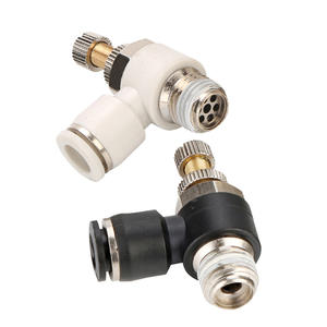 One-Way <b>Speed</b> <b>Control</b> Switch Pneumatic Connector SL4-M5/6-01/8-02 Cylinder Air Pipe Limiting Valve <b>Control</b> Valves - Product Image 1