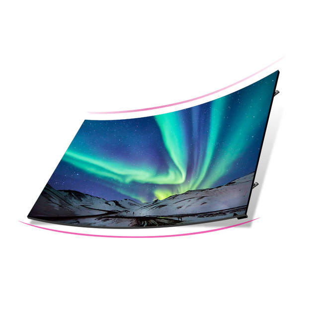 55 65 75 Inch Commercial Display OLED Video Wal With Curved Flexible Screen