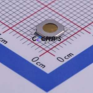 JT1141CKEM Tactile Switch SMD,5.2x5.2mm Switch Single Pole Single Throw Round Button 1.6N Vertical Mount - Product Image 1