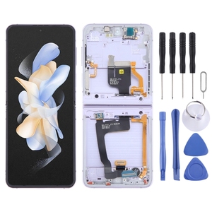 Produit de haut niveau pour <span class=keywords><strong>Samsung</strong></span> Galaxy Z Flip4 SM-F721 numériseur d'écran LCD d'origine assemblage complet avec cadre - Product Image 6