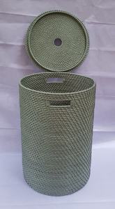 Wholesale Eco-Friendly Seagrass and Rattan Laundry <b>Baskets</b> Handwoven Storage <b>Hampers</b> with Lids and Liners Rattan Crafts - Product Image 2