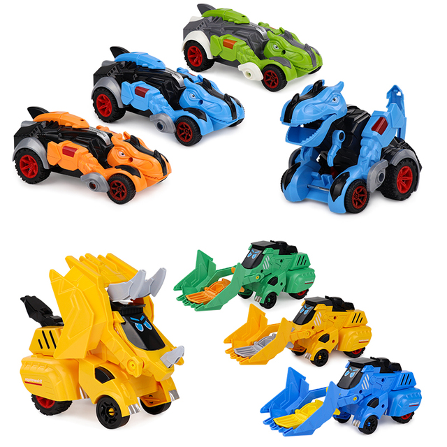 Collision Transforming Robot Model Car Mini Deformation Transformation Toy Plastic Inertial Toy for Kids Age 3+ Unisex Gift
