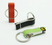 Clé USB en cuir PU personnalisée, clé USB en gros avec étui en cuir, clé USB 2.0, 2 Go, 4 Go, 8 Go, 16 Go, 32 Go, 64 Go