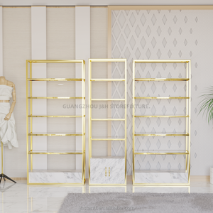 Kệ trưng bày bằng thép không gỉ cho cửa hàng mỹ phẩm, cửa hàng giày dép, cửa hàng túi xách, giá để hàng, kệ trưng bày có tủ, bán buôn từ nhà máy - Product Image 3