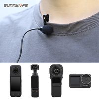 Microphone cravate, mini micro à clipser pour enregistrement vidéo, interviews, performances en direct pour Insta360 X4/ Pocket 3/ Action 3