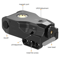 Pointeur laser tactique magnétique rechargeable vert bleu pour la chasse, en aluminium, longue portée, optique télescopique