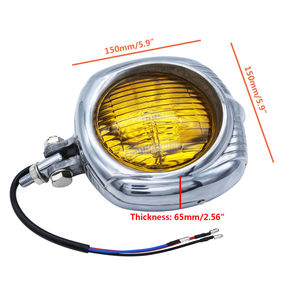 Faro de motocicleta de aluminio Retro Vintage Custom 4 1/2 "para Harley Cafe Racer - Product Image 6