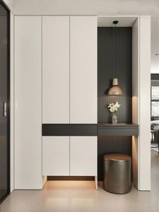 Living Room Large Capacity <b>Storage</b> Cabinets Wood <b>Shoe</b> <b>Storage</b> Rack <b>Entryway</b> <b>Shoe</b> Cabinet <b>Shoe</b> Organizer Closet Cabinet - Product Image 2