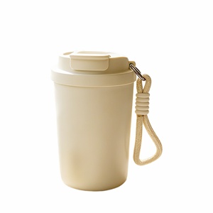 Taza de <span class=keywords><strong>Café</strong></span> Portátil <span class=keywords><strong>con</strong></span> Doble Puerto de Bebida, Acero Inoxidable 316L, Antiderrames, Antiolores, Logotipo Personalizable, Blanco Lechoso, Diseño Elegante - Product Image 5