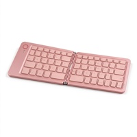 B023 Keyboard Mini Lipat Nirkabel dengan USB Type-C untuk Tablet Laptop Komputer-Desain Portabel untuk Perjalanan