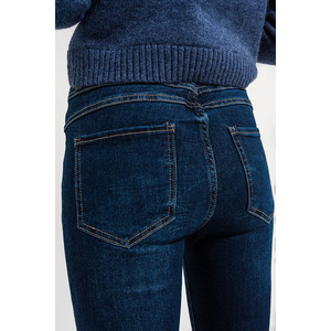 Jean skinny taille haute en bleu foncé - Product Image 6