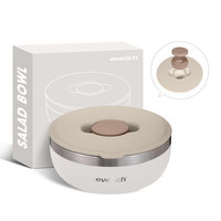 Bol à salade en acier inoxydable pour Bibimbap coréen Grand bol à riz doré Ramen pour la cuisson d'oeufs Nouilles froides en métal