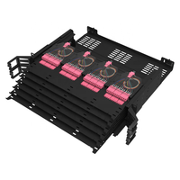 OFDF Panneau de brassage pré-câblé 2U pour montage en rack 19 pouces, 144 288 fibres, avec cassettes MPO, fibres SC LC, équipement de fibre optique