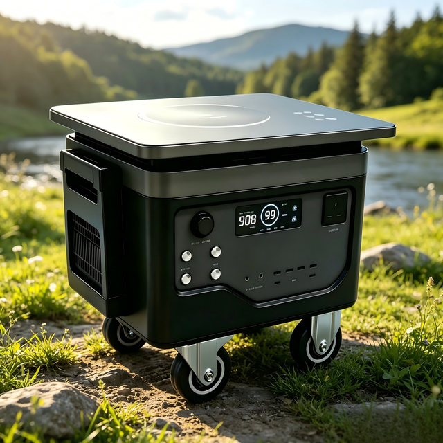 220V Portable Outdoor Power Station 2000W Solar LiFePO4 Battery 2560Wh Energy Storage Pure Sine Wave Power Supply AU/US/EU