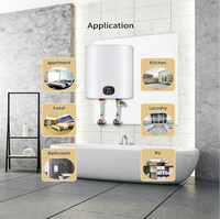 Chauffe-eau électrique numérique mural en plastique personnalisable OEM 30L-100L pour usage domestique et hôtelier