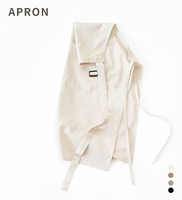 Tablier de cuisine léger en coton/polyester avec boucle réglable, respirant, écologique, extra épais, plusieurs poches