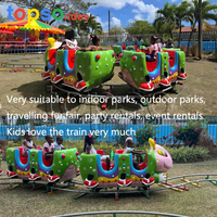 Circuit touristique de divertissement en train à vendre pour adultes Train motorisé avec piste dans un parc d'attractions