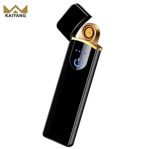 Fast Shipping Factory Supplier Fingerprint Rechargeable Electric Touch USB Cigarette Lighters Wholesale