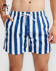 Mly tùy chỉnh Boardshorts 4 cách căng thăng hoa in Mens Quần bơi bãi biển Quần short bơi thân