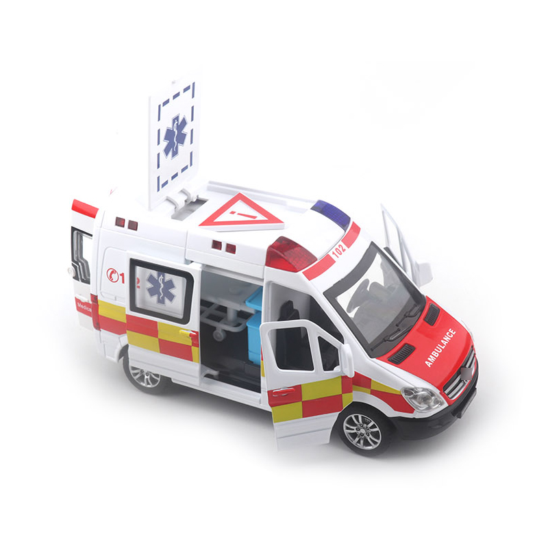 1:32 Scale BEN Alloy Ambulance Car Toy with Light & Sound Effects