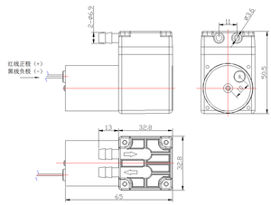 ปั๊มไดอะแฟรมขนาดเล็ก 12V แบบไร้แปรงถ่าน  ดูดน้ำเองได้  วัสดุ EPDM สำหรับยานยนต์  รับผลิตตามสั่ง OEM ปั๊มขนาดเล็ก รุ่น SW312-201-2000 ยี่ห้อ Feiyinsi - Product Image 5