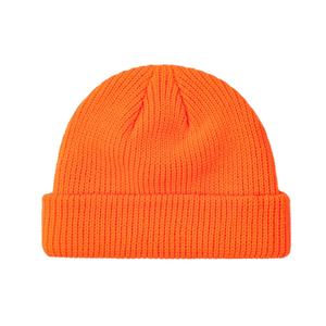 <span class=keywords><strong>Chic</strong></span> Blaze Orange Beanie Hat pour adultes Bonnet de ski d'hiver avec Hip Pop Skull Design Chunky Stretch tricoté à la mode pour les voyages - Product Image 1