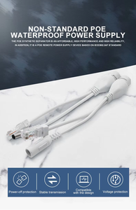 Không thấm nước thụ động điện qua ethernet Splitter phun 12V 10/100Mbps RJ45 Cáp tách cho IP CCTV Camera Wifi <span class=keywords><strong>Router</strong></span> NVR - Product Image 3