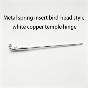 Glasses <strong>Parts</strong> Spring Hinge <strong>Eyeglass</strong> Accessories Rimless Dual Rubber End Caps Screw Lock Craft Temple Multi-Color Electroplated - Product Image 1