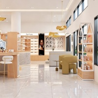 Aménagement intérieur de magasin de maquillage, présentoirs de meubles sur mesure, vitrine cosmétique personnalisée, présentoirs de beauté commerciaux, rénovation de boutique