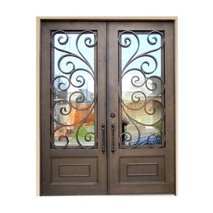 Nuevo diseño de alta calidad puerta de hierro forjado rotura térmica - Product Image 2