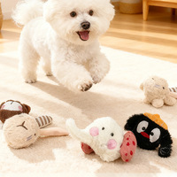 Nouveau jouet à mâcher pour chien durable et écologique, balle de luxe rebondissante à picots en peluche, jouet couineur pour animaux de compagnie pour le jeu autonome et l'interaction