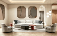 Canapé-lit moderne et durable pour la maison, le bureau et l'hôtel
