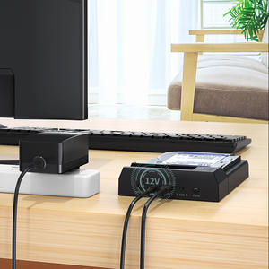 แท่นเชื่อมต่อฮาร์ดไดรฟ์ภายนอกแบบ Dual Bay รองรับ USB <span class=keywords><strong>3.2</strong></span> to SATA I/II/III และ M.<span class=keywords><strong>2</strong></span> สำหรับฮาร์ดดิสก์ HDD/SSD ขนาด <span class=keywords><strong>2</strong></span>.5/3.5 นิ้ว และ M.<span class=keywords><strong>2</strong></span> SSD รุ่น HD055 - Product Image 5