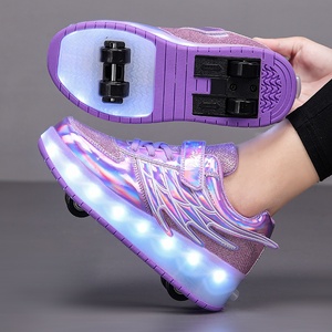 <span class=keywords><strong>รองเท้า</strong></span>เด็ก LED รุ่น Outbreak พร้อมไฟอัตโนมัติและดีไซน์ล้อสี่ล้อ-โรงงานขายส่ง - Product Image 6
