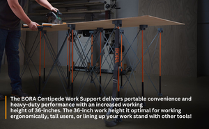 Centipede CT6 Banco de Trabajo Plegable Portátil de <span class=keywords><strong>36</strong></span> Pulgadas de Alto con Correa de Transporte, Banco de Trabajo Plegable, Mesa de Construcción - Product Image 6